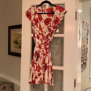 Free People French Quarter Floral Wrap Dress